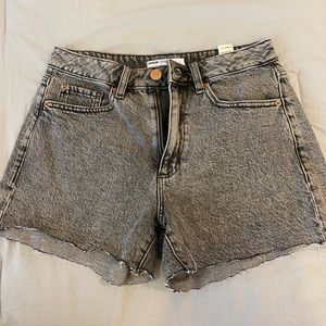 garage denim mom shorts